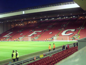 The Kop Stand at Anfield, Liverpool