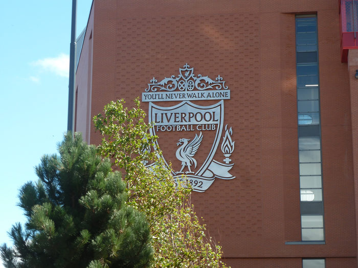 Liverpool Crest at Anfield Football Stadium