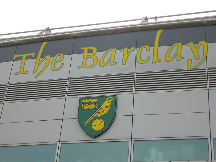 Norwich City Crest at Carrow Road